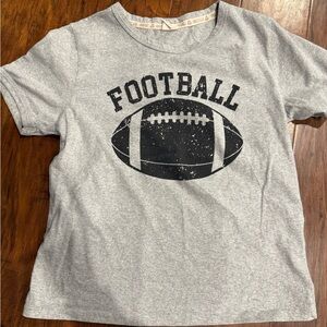 Women's Gray Football Graphic Tee